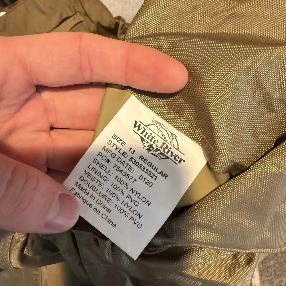 White River Fly Shop Prestige Chest Waders Size 13